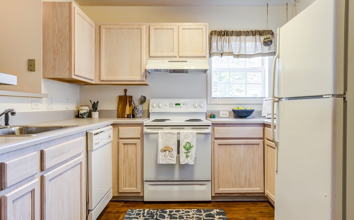 kitchen 2 university village at clemson off campus apartments near clemson university clemson sc south carolina